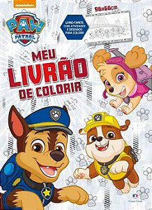 Livro-Tapete - Meu Livrão de Colorir - Paw Patrol