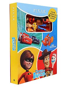 Contos Para Brincar - Pixar - Livro c/ 4 Miniaturas