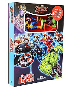 Contos Para Brincar - Avengers - Livro c/ 4 Miniaturas
