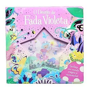 Livro com Flocos de Neve - O Desejo da Fada Violeta