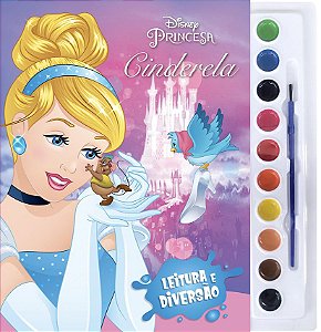 Leitura e Diversão - Aquarela - Disney - Cinderela