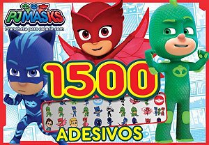 Prancheta para Colorir com 1500 Adesivos - PJ Masks