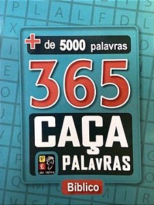 Kit 6 Livros 365 Caça Palavras + Bíblico, Frete Grátis