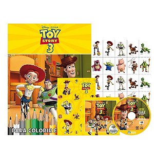 Kit 5 em 1 com DVD Exclusivo - Disney Pixar - Toy Story 3
