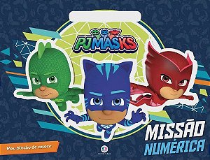 Meu Blocão de Colorir - PJ Masks - Missão Numérica