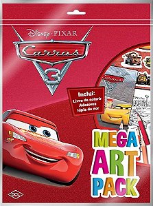 Livro 100 Páginas para Colorir Carros 3 Disney Bicho Esperto