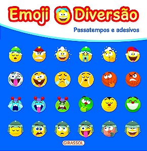 Emoji Diversão - Azul - Passatempos e Adesivos
