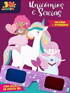Livro: 3D Magic - Unicórnios e Sereias