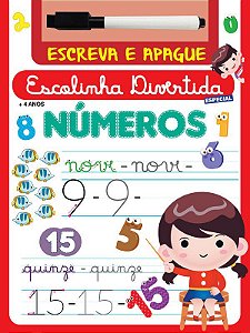 Escreva e Apague - Escolinha Divertida Especial - Números