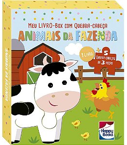 Meu Livro-Box com Quebra-Cabeça - Animais da Fazenda