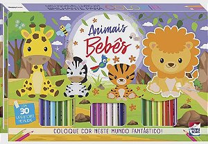 Meu Incrível Livro-Kit Brilhante p/ Colorir - Animais Bebês