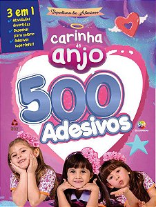 Superlivro de Adesivos - 500 Adesivos - Carinha de Anjo