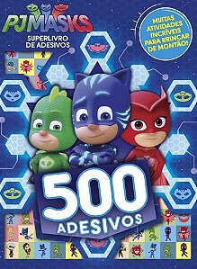 Superlivro de Adesivos - 500 Adesivos - PJ Masks