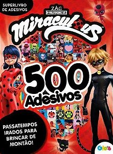 Superlivro de Adesivos - 500 Adesivos - Miraculous - Ladybug