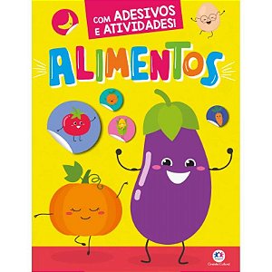 Livro com Adesivos e Atividades - Alimentos