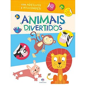 Livro com Adesivos e Atividades - Animais divertidos