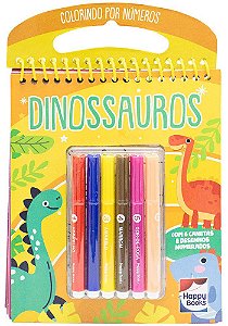 Colorindo por Números - Dinossauros