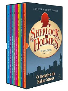 Box c/ 10 Livros - Sherlock Holmes, Detetive da Baker Street