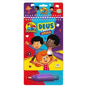 Colorindo com Água - 3 Palavrinhas - Deus é Nosso Amigo