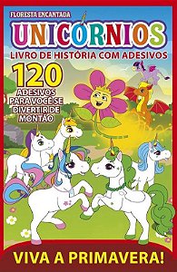 História c/ Adesivos - Floresta Encantada - Unicórnios