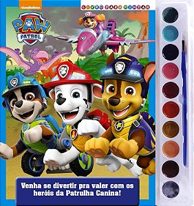 Livro Para Pintar com Aquarela - Patrulha Canina 03
