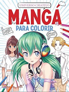 Mangá Para Colorir - Universo Criativo - Vermelho