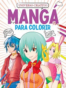 Mangá Para Colorir - Universo Criativo - Roxo