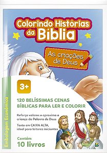 Embalagem Econ. c/ 10 Livros - Colorindo Histórias da Bíblia