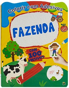 Colorir com Adesivos - Fazenda