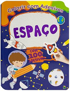 Colorir com Adesivos - Espaço