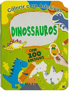 Colorir com Adesivos - Dinossauros