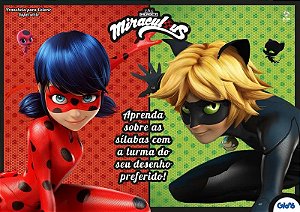 Prancheta Para Colorir - Miraculous - Aprenda Sobre Sílabas