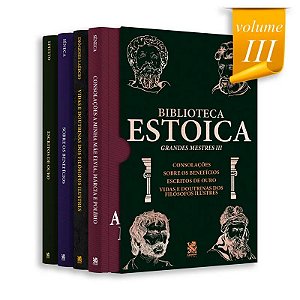 Box com 4 Livros - Biblioteca Estoica Grandes Mestres III