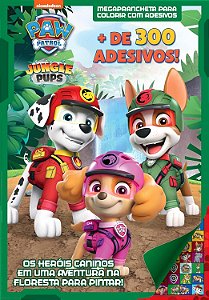 Megaprancheta para Colorir com Adesivos - Patrulha Canina