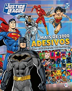 Mais de 1000 Adesivos com Ativ. Divertidas - Liga da Justiça