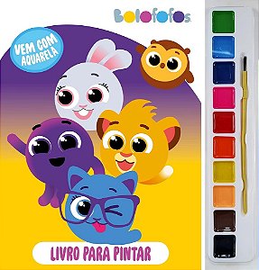 Livro Para Pintar com Aquarela - Bolofofos