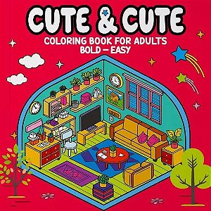 Cute & Cute - Coloring Book for Adults - Bold - Easy - 02