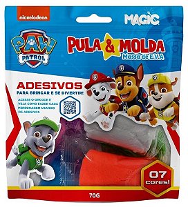 Pula & Molda - Massa de E.V.A - 7 Cores - Paw Patrol - Azul