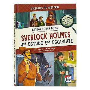 Livro Hist. de Mistério Sherlock Holmes - Um Estudo em Escar