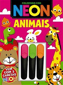 Livro Colorindo com Neon - Animais - Editora Online