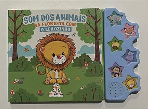Livro Som dos Animais - Na Floresta com o Leãozinho - Blu