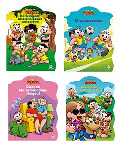 Kit com 4 Livros - Turma da Mônica