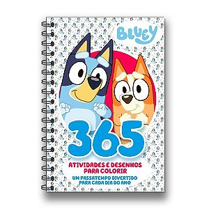 Livro Bluey - 365 Atividades e Desenhos para Colorir