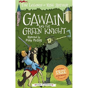 Livro Gawain and the Green Knight - em inglês - texto adaptado