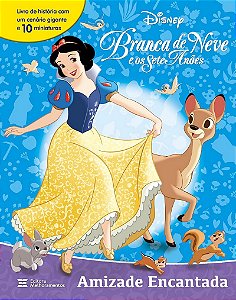 Livro com Miniaturas - Branca de Neve e os Sete Anões - Amizade Encantada