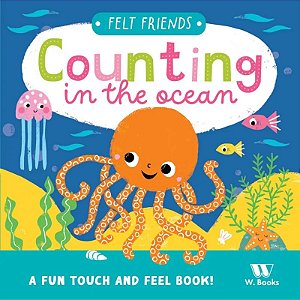 Livro Toque e Sinta Counting in the Ocean - em inglês - W. Books