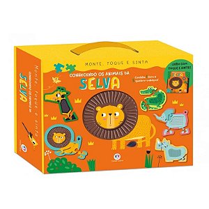 Livro Monte, Toque e Sinta - Conhecendo os Animais da Selva