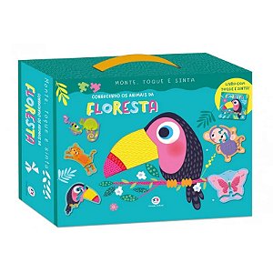 Livro Monte, Toque e Sinta - Conhecendo os Animais da Floresta