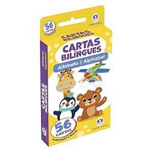 Flash Cards Cartas Bilíngues - Alfabeto - Alphabet