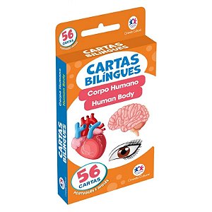 Flash Cards Cartas Bilíngues - Corpo Humano - Human Body